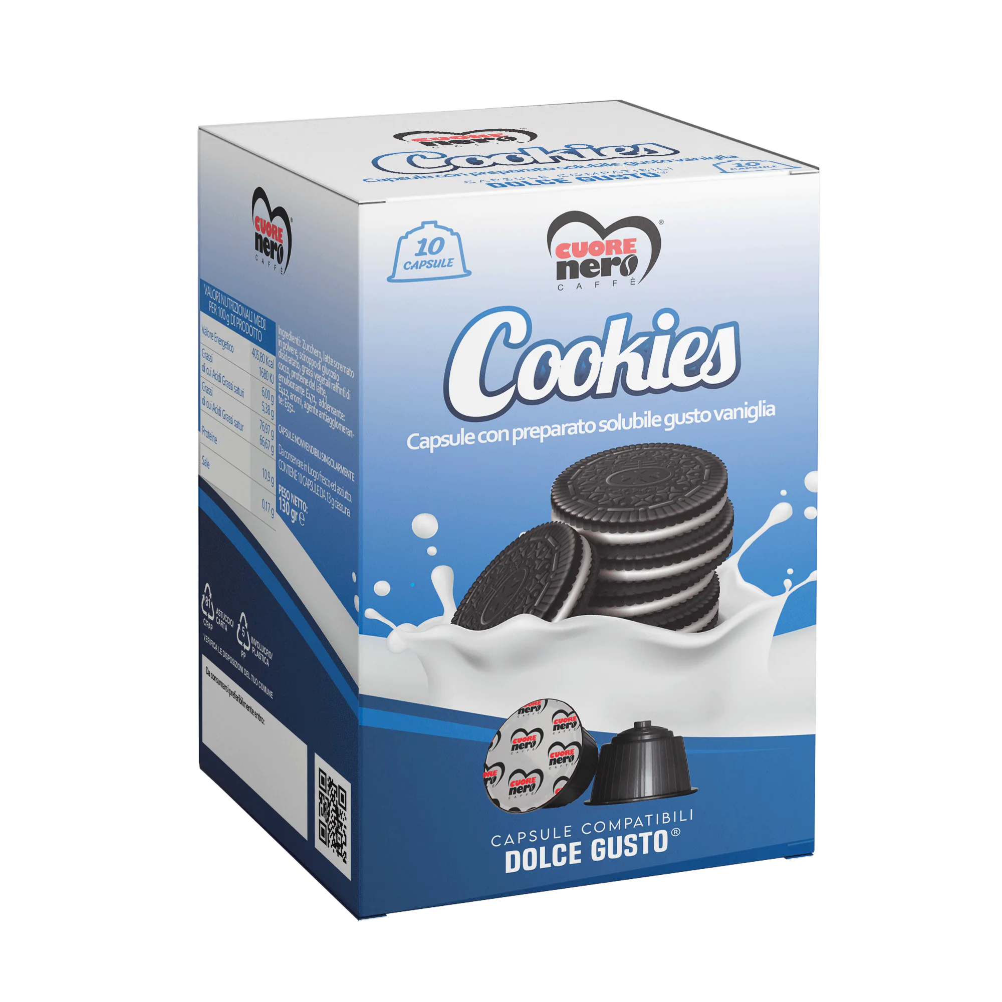 Capsule Aromatizzate Compatibili DOLCE GUSTO Cookies 10pz