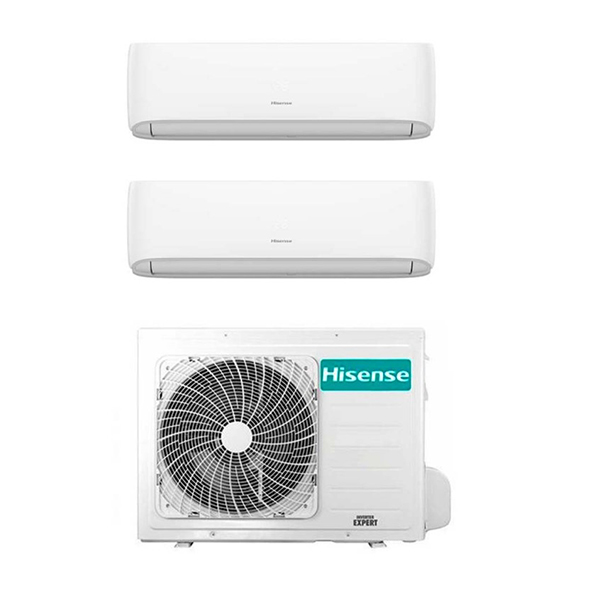 Climatizzatore Condizionatore Hisense Dual Split 9000+12000 BTU Inverter Wi Fi