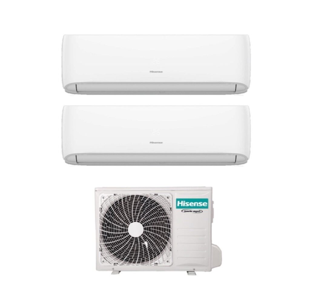 Climatizzatore Condizionatore Hisense Dual Split 9000+12000 BTU Inverter Wi Fi