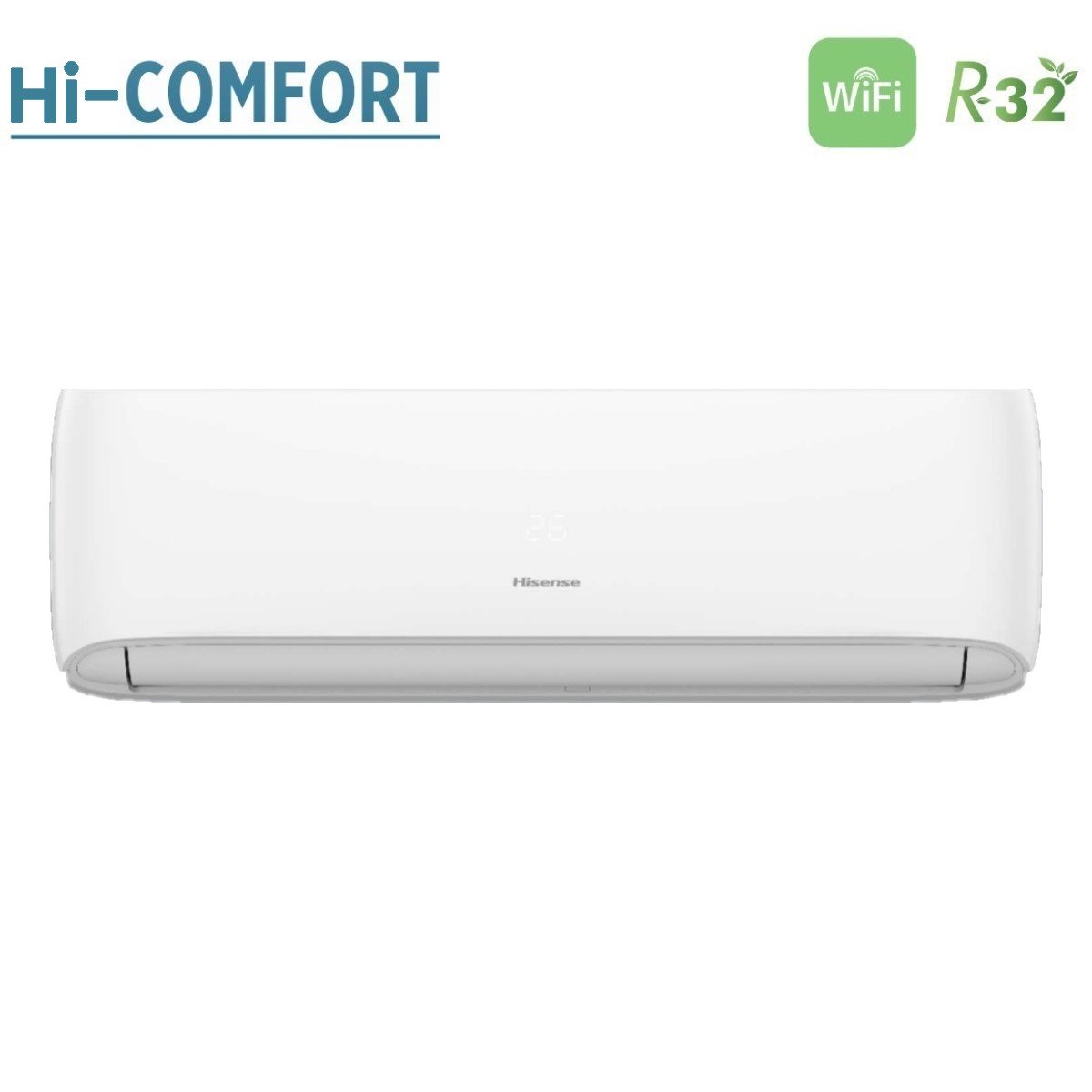 Climatizzatore Condizionatore Hisense Dual Split 9000+12000 BTU Inverter Wi Fi