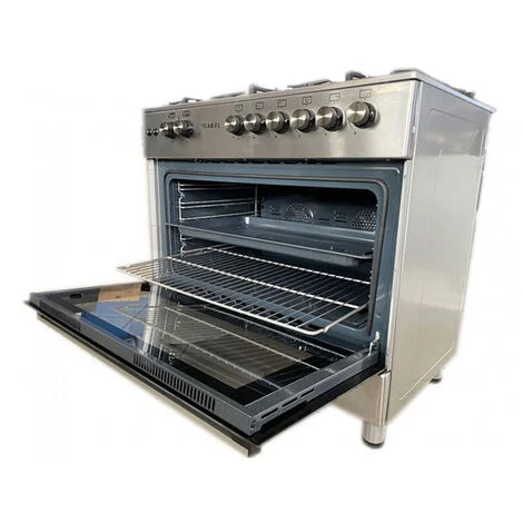 Cucina Lar.el 90x60 Inox Forno a Gas