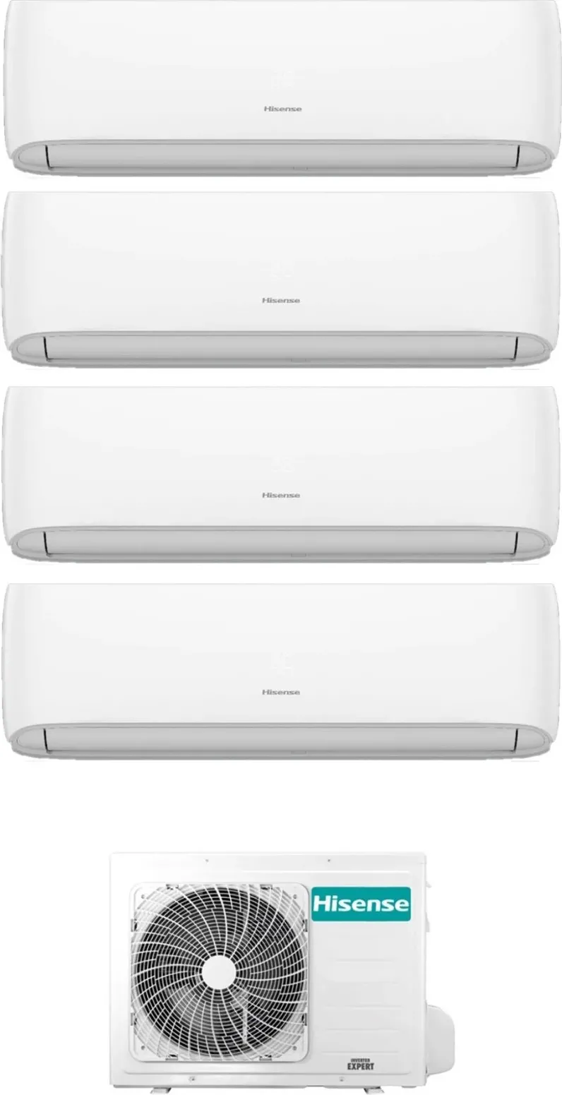 Climatizzatore Condizionatore Hisense Quadrial Split 9+12+12+12 BTU R32 Inverter