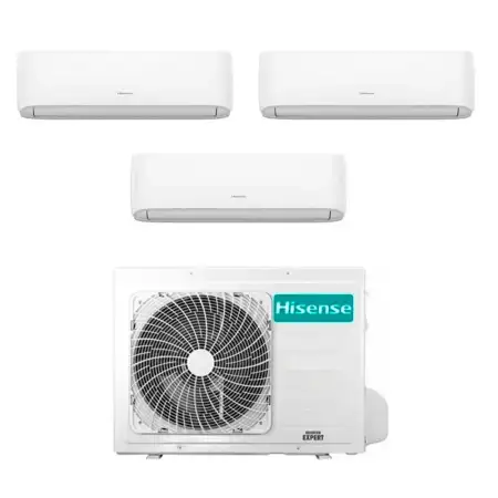 Climatizzatore Condizionatore Hisense Trial Split 9000+9000+18000 BTU R32 Wi Fi