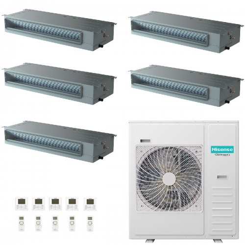 Climatizzatore Condizionatore Hisense Canalizzato Penta Split 9+9+9+12+12 Invert