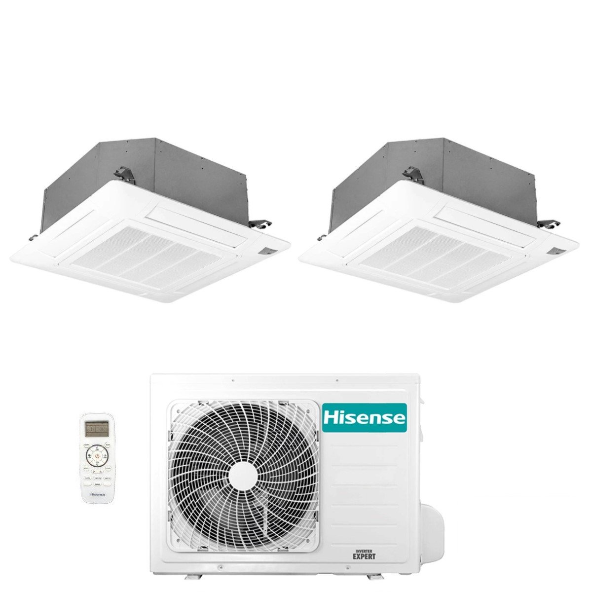 Climatizzatore Condizionatore Hisense Cassetta 9+9 A++ Inverter