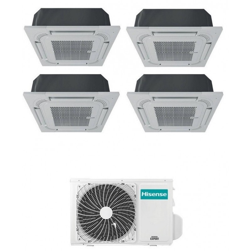 Climatizzatore Condizionatore Hisense Cassetta Quadrisplit 9+9+12+12 A++Inverter