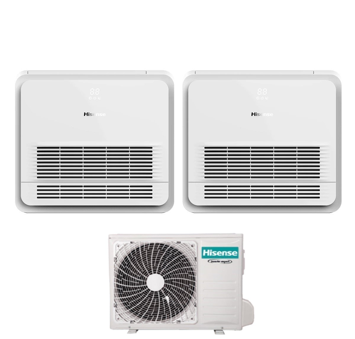 Climatizzatore Condizionatore Hisense Dualsplit Console 9+9 A++ Inverter