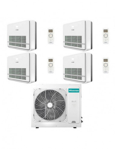 Climatizzatore Condizionatore Hisense Quadrisplit Console 9+9+9+12 A++ Inverter