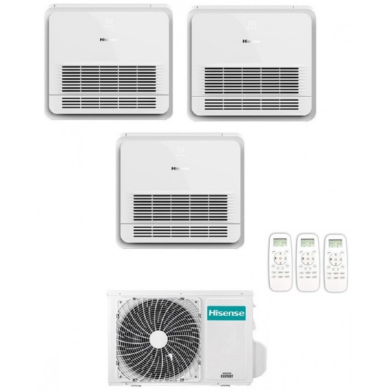 Climatizzatore Condizionatore Hisense Trialsplit Console 9+9+18 A++ Inverter