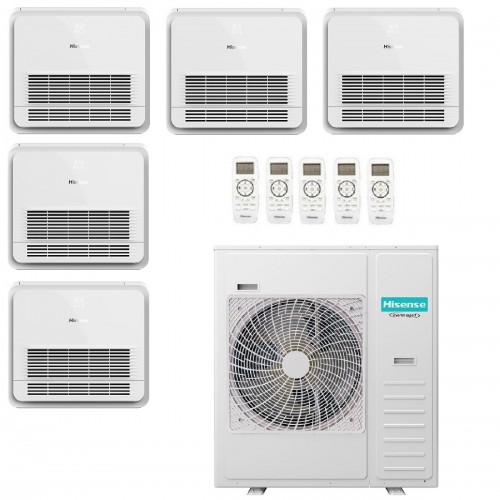 Climatizzatore Condizionatore Hisense Pentasplit Console 9+9+9+12+12 A++ Inv.