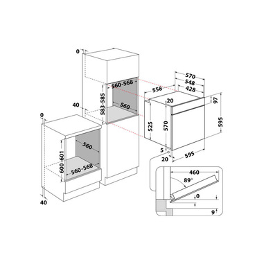 Forno da incasso Inox Staylux