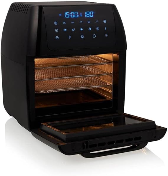 Princess Friggitrice ad aria aerofryer oven 12lt 1800w oblo Nero