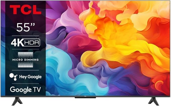 TCL Smart TV 55 Pollici 4K LCD DVB-T2 Nero