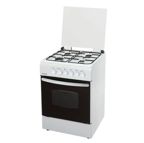 Cucina KUMTEL 4 fuochi gas e Forno gas 5050 cm Colore Bianco